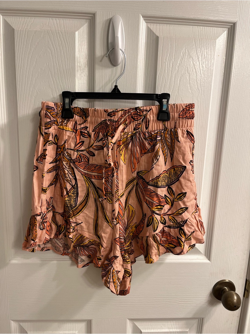 wild fable Peach and Yellow Floral Print Shorts